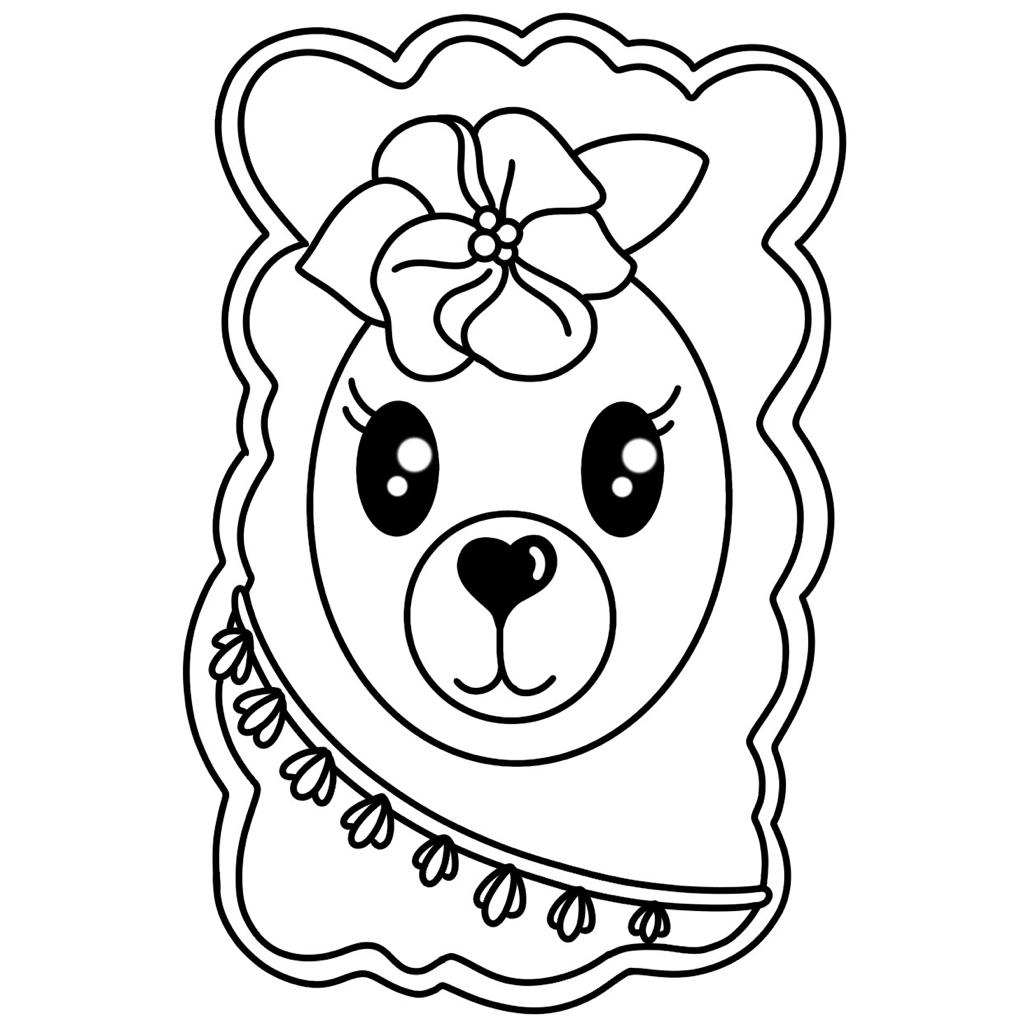 CC413 - Llama Face Cookie/Fondant Cutter