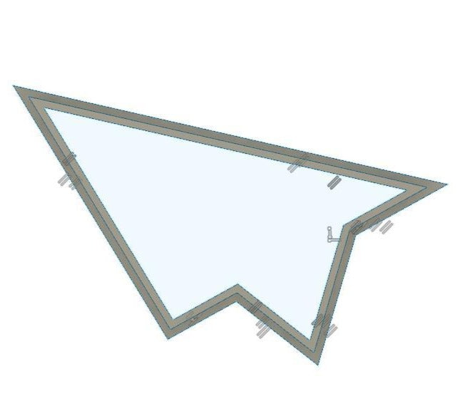 CC325 - Paper Airplane Outline Cookie/Fondant Cutter