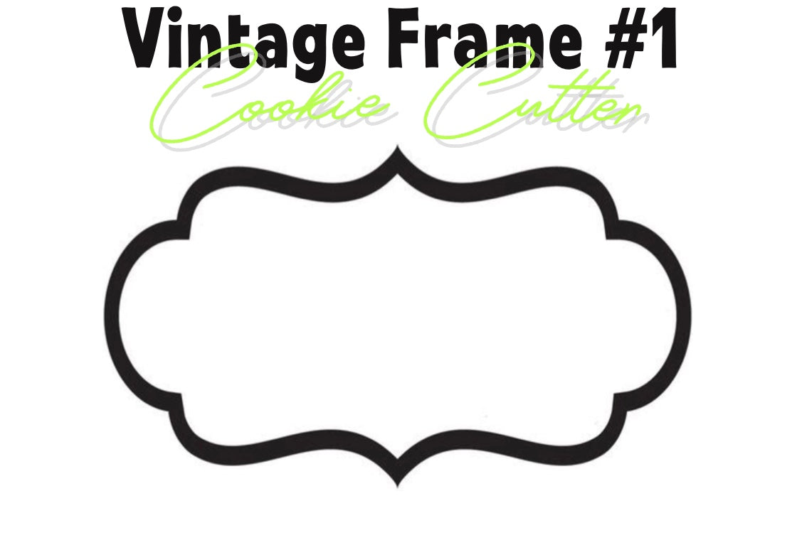 CC142 - Vintage Frame 1 Cookie/Fondant Cutter