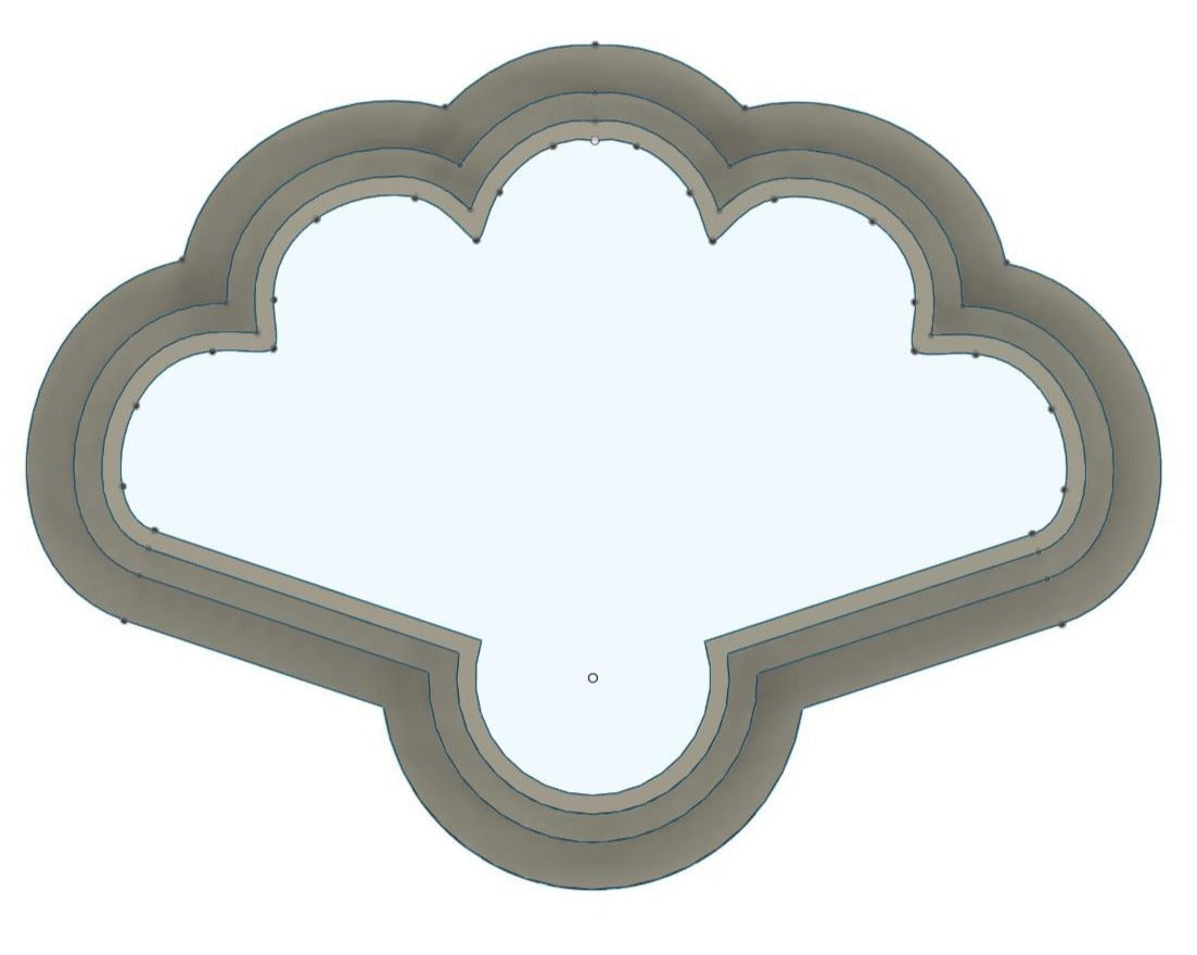 NPC135 - Floral shell clay cutter