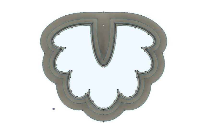 NPC183 - Half-a-flower 2 clay cutter