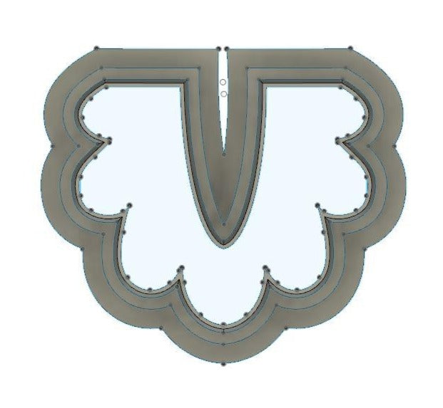 NPC184 - Half-a-flower 3 clay cutter