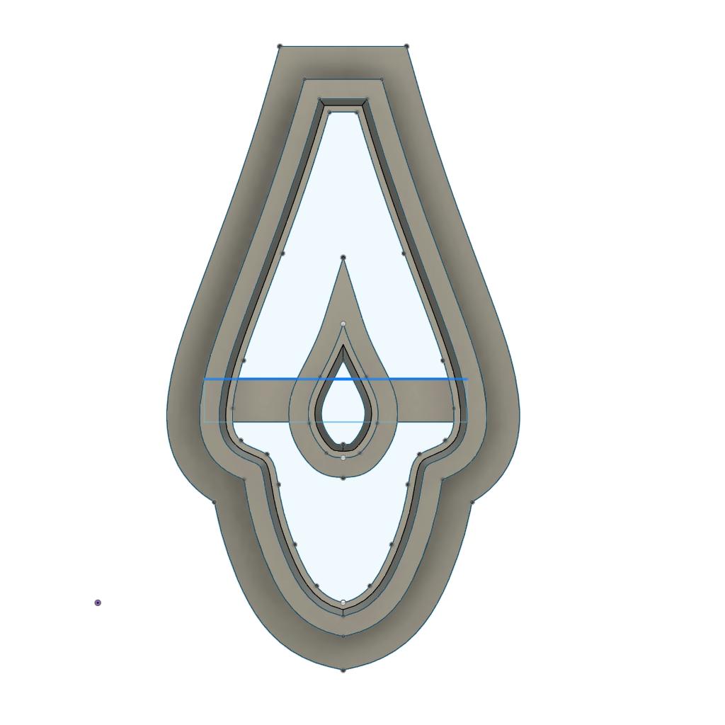 NPC190- 1920's Jewel 5 clay cutter