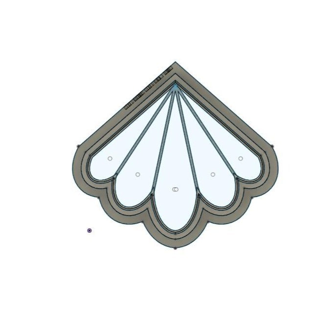 NPC222 - 5 Petal Fan Flora 1 clay cutter