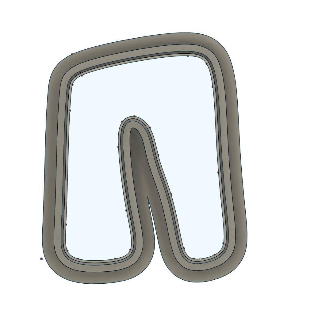 NPC225- Abstract N Right clay cutter