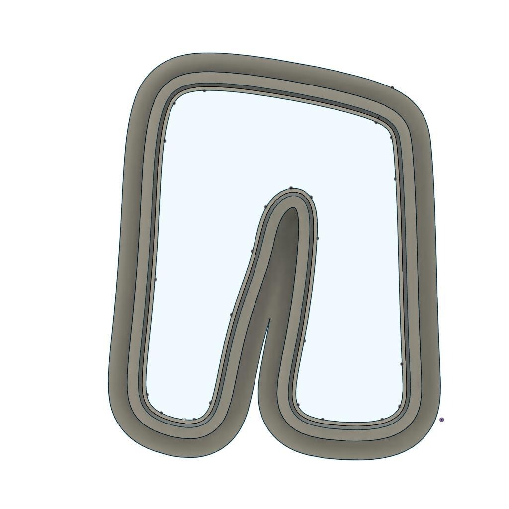 NPC226- Abstract N Left clay cutter