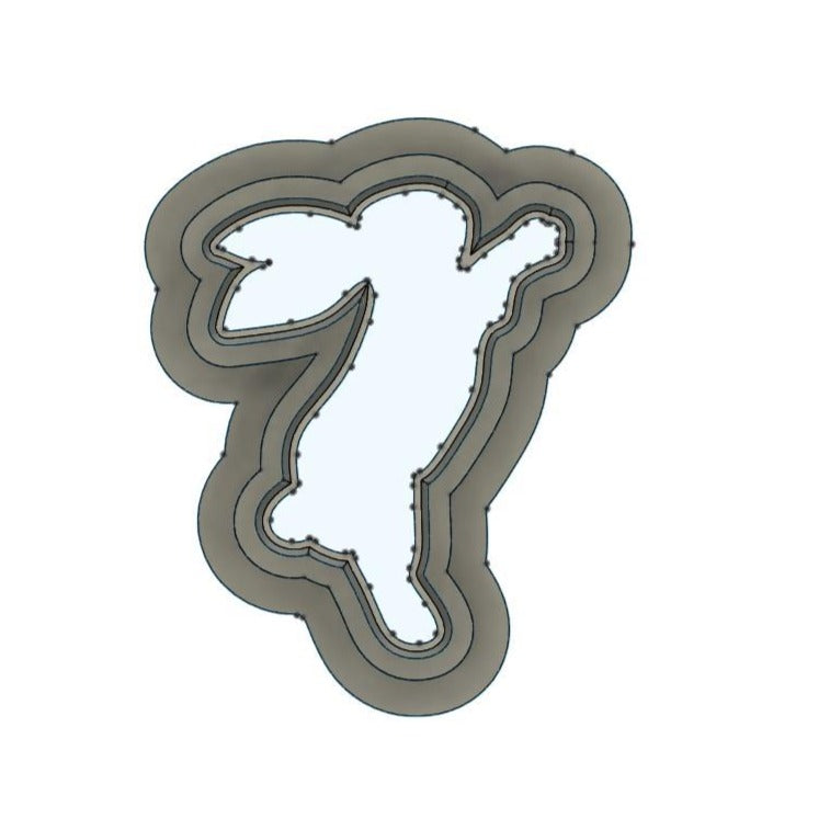 NPC236- Hopping Bunny Left clay cutter