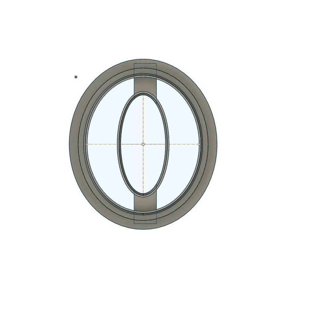 NPC247- Oval Dougnut clay cutter