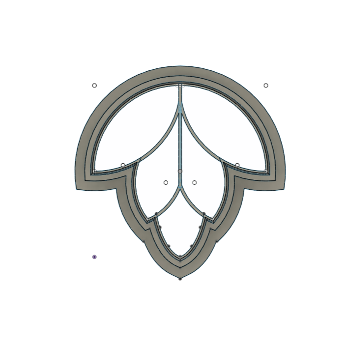 NPC248 - Dangling Leaves clay cutter