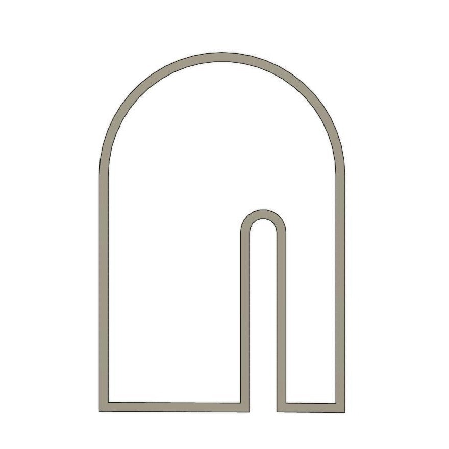 NPC489 - Double Tall Arch clay cutter