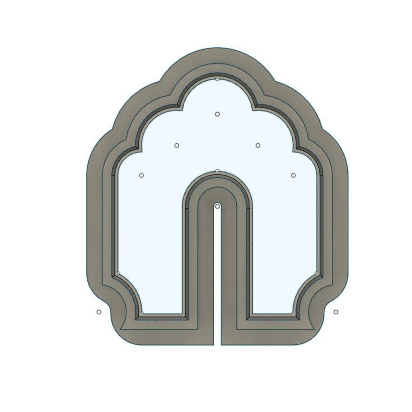 NPC493 - Double Vintage Arch clay cutter