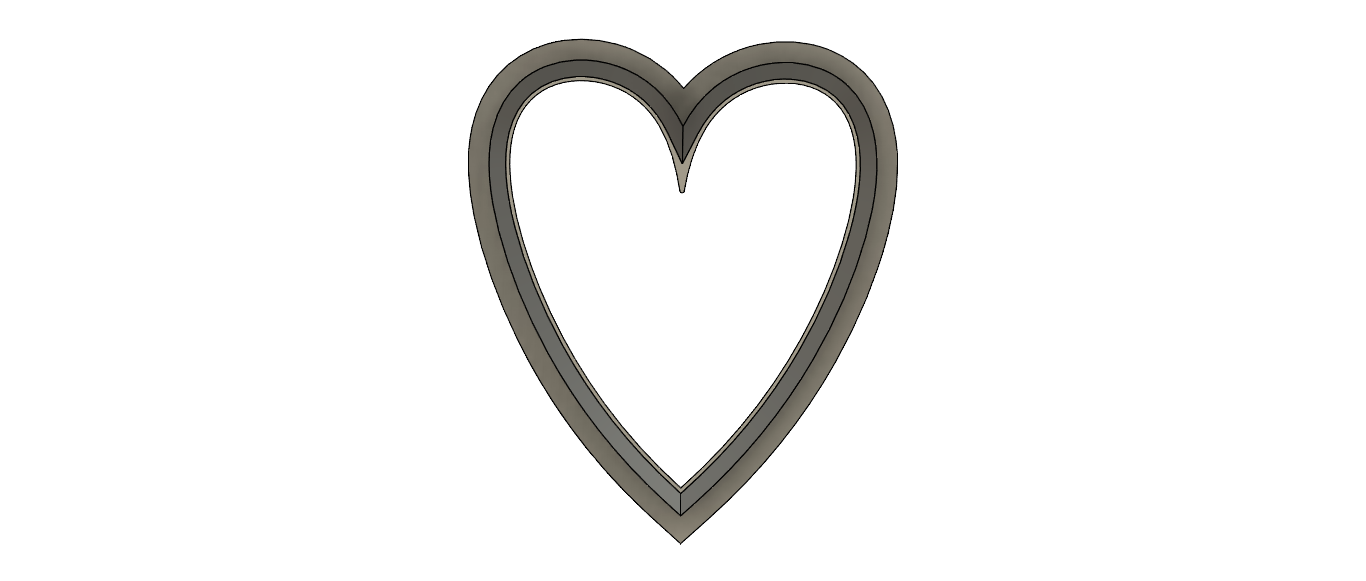 NPC018 - Skinny Heart clay cutter