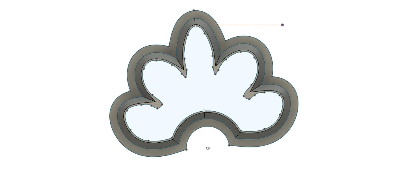NPC045 - Half-a-Flower clay cutter