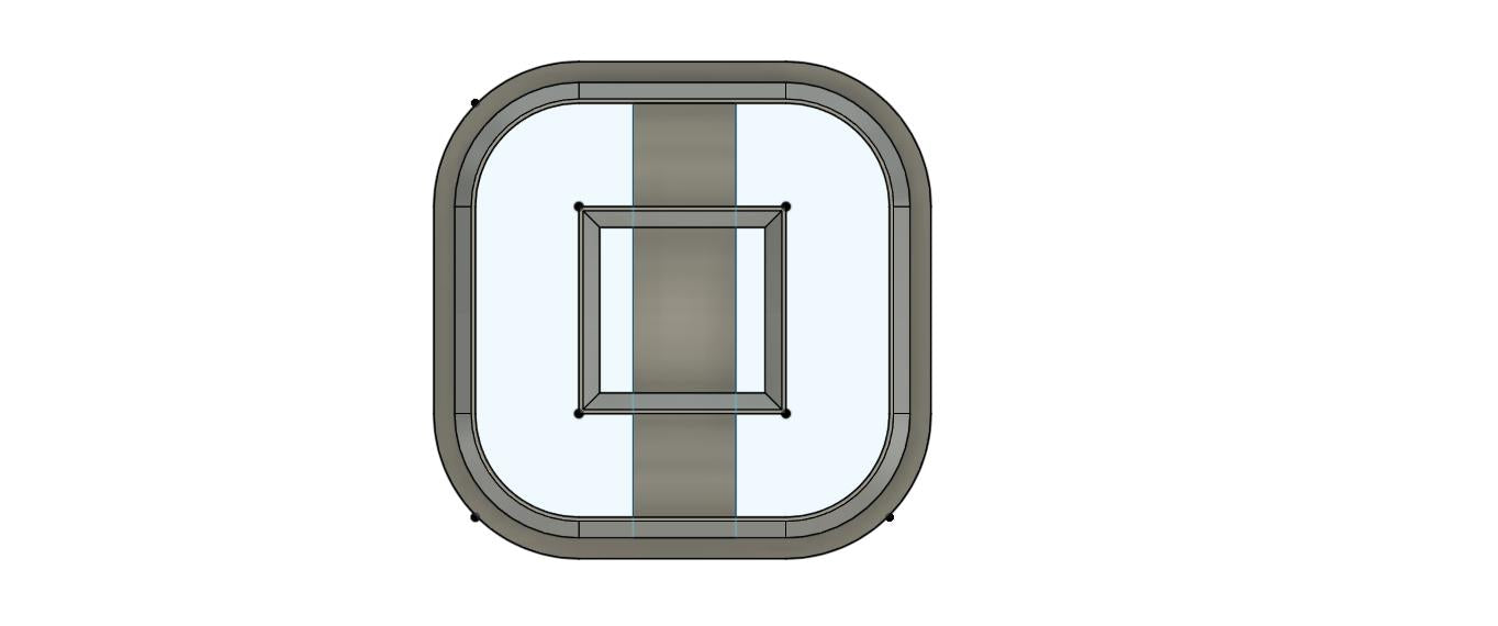 NPC064 - Semi-Square Dougnut Clay cutter