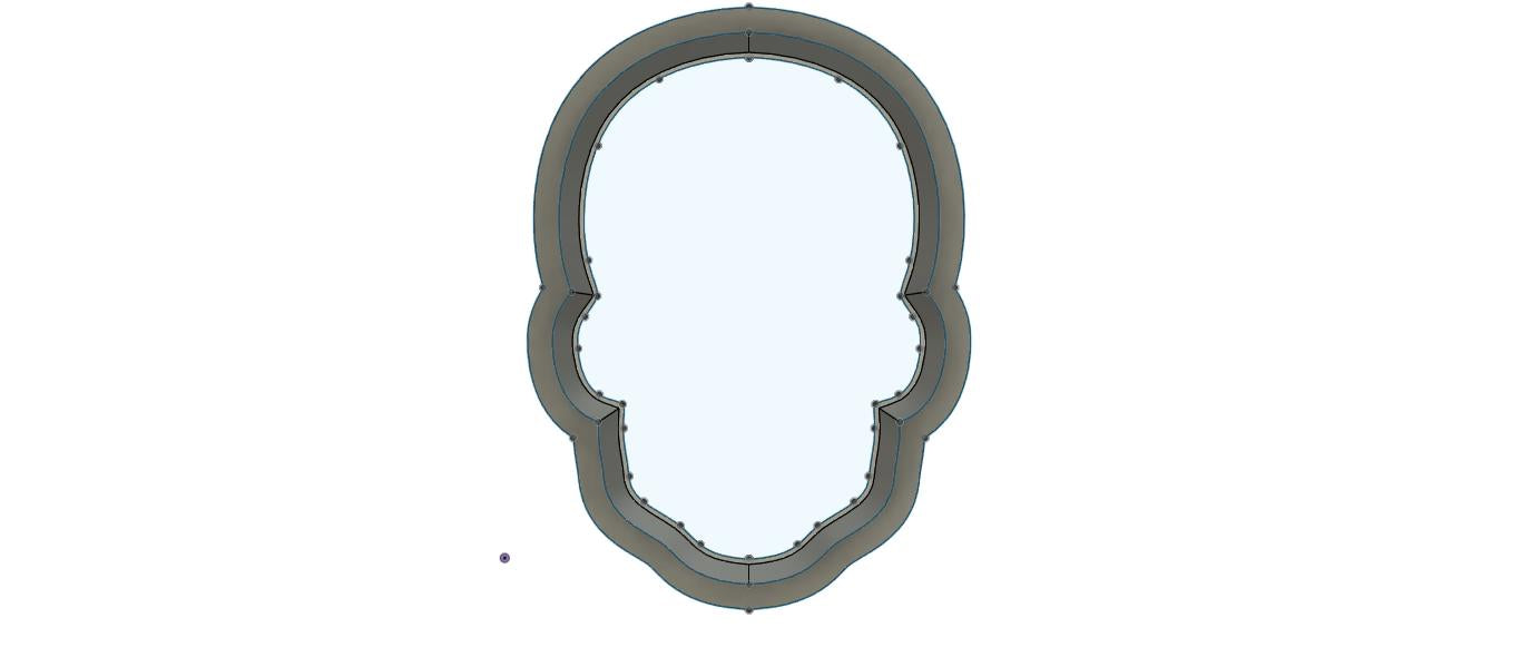 NPC072 - Day of the dead skull Clay cutter