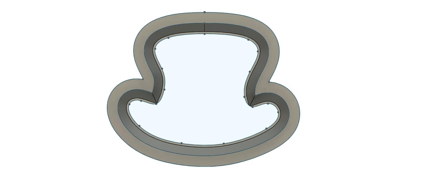 NPC081 - Snowman Hat Clay cutter