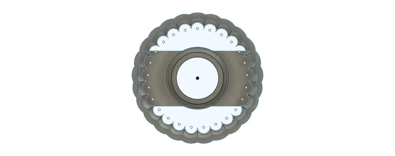 NPC096- Multi Circle Edge Doughnut Clay cutter