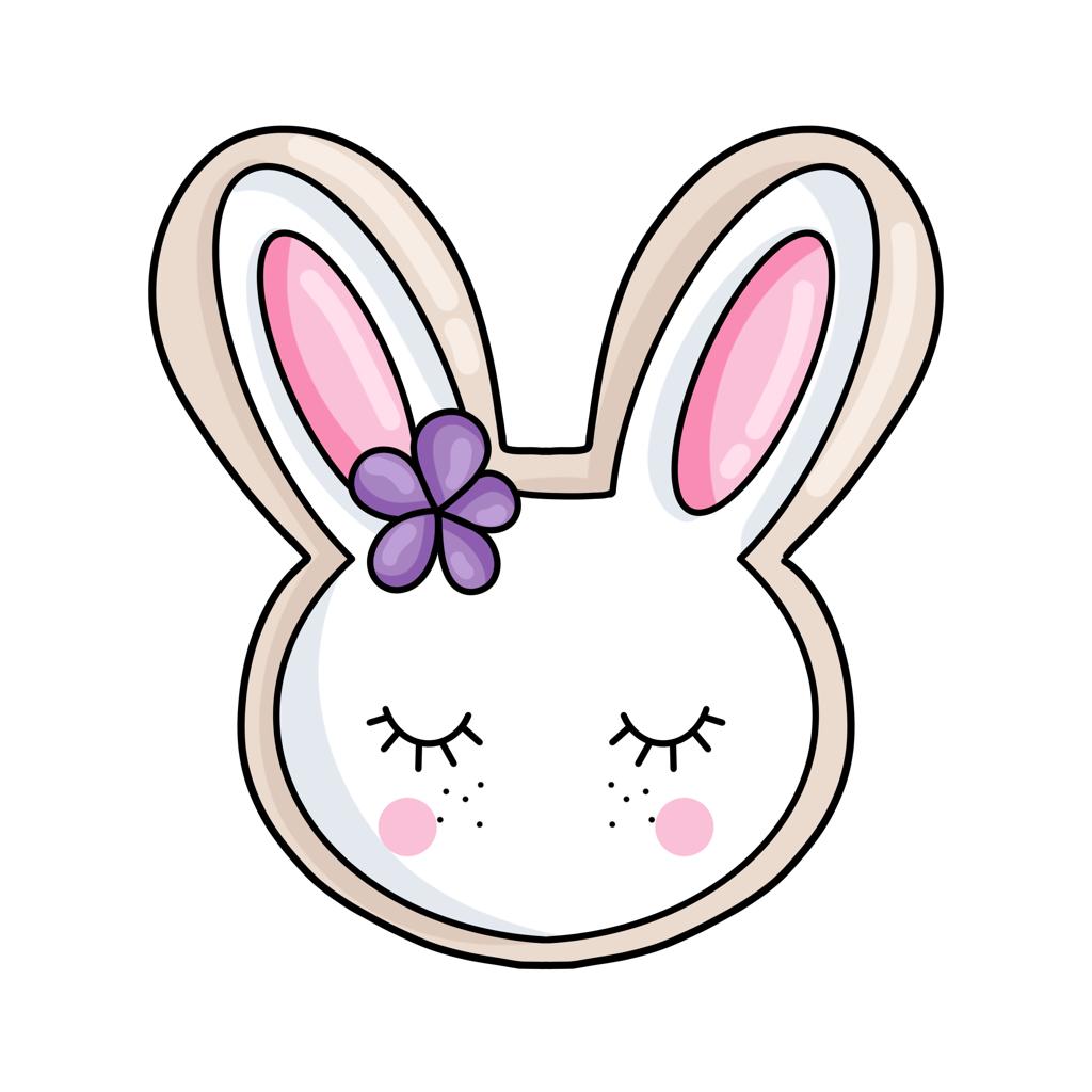 CC317 - Bunny with Long Ears Cookie/Fondant Cutter