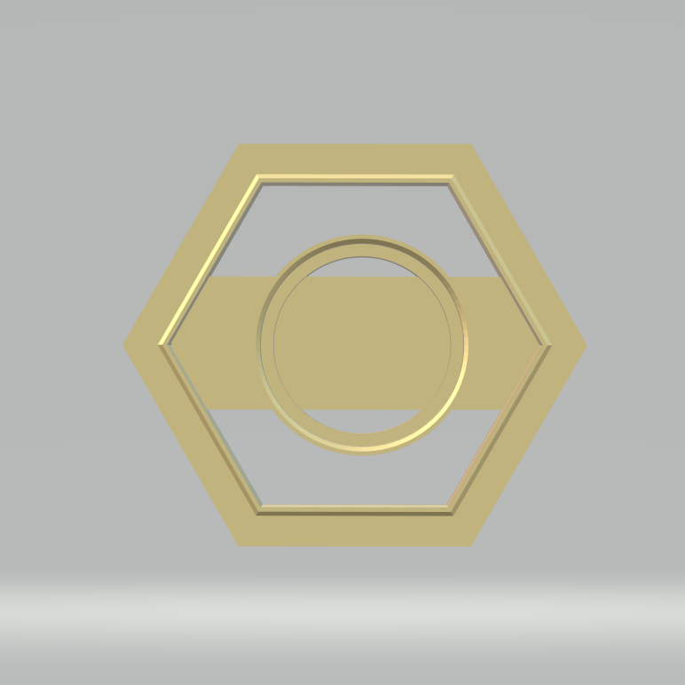 NPC231 - Hexagon Doughnut Clay Cutter 3
