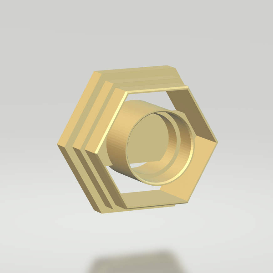 NPC231 - Hexagon Doughnut Clay Cutter 3