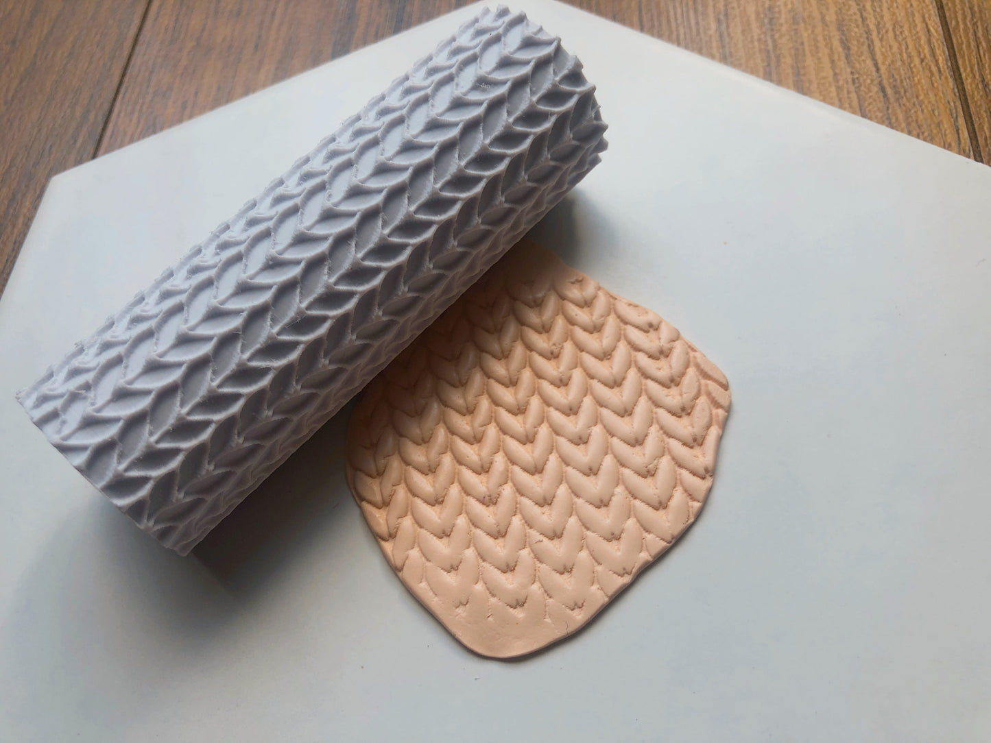 ROLL020- Knitted effect Clay/Cookie/Fondant texture rollers