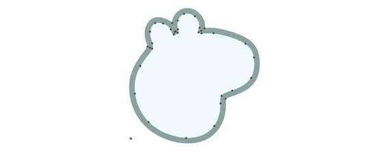CC263 - Peppa pig Cookie/Fondant Cutter