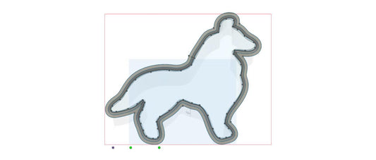 CC265 - Border Collie Cookie/Fondant Cutter