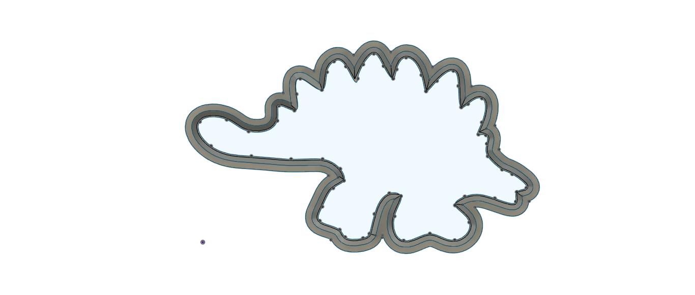 CC269 - Stagasaurus Cookie/Fondant Cutter