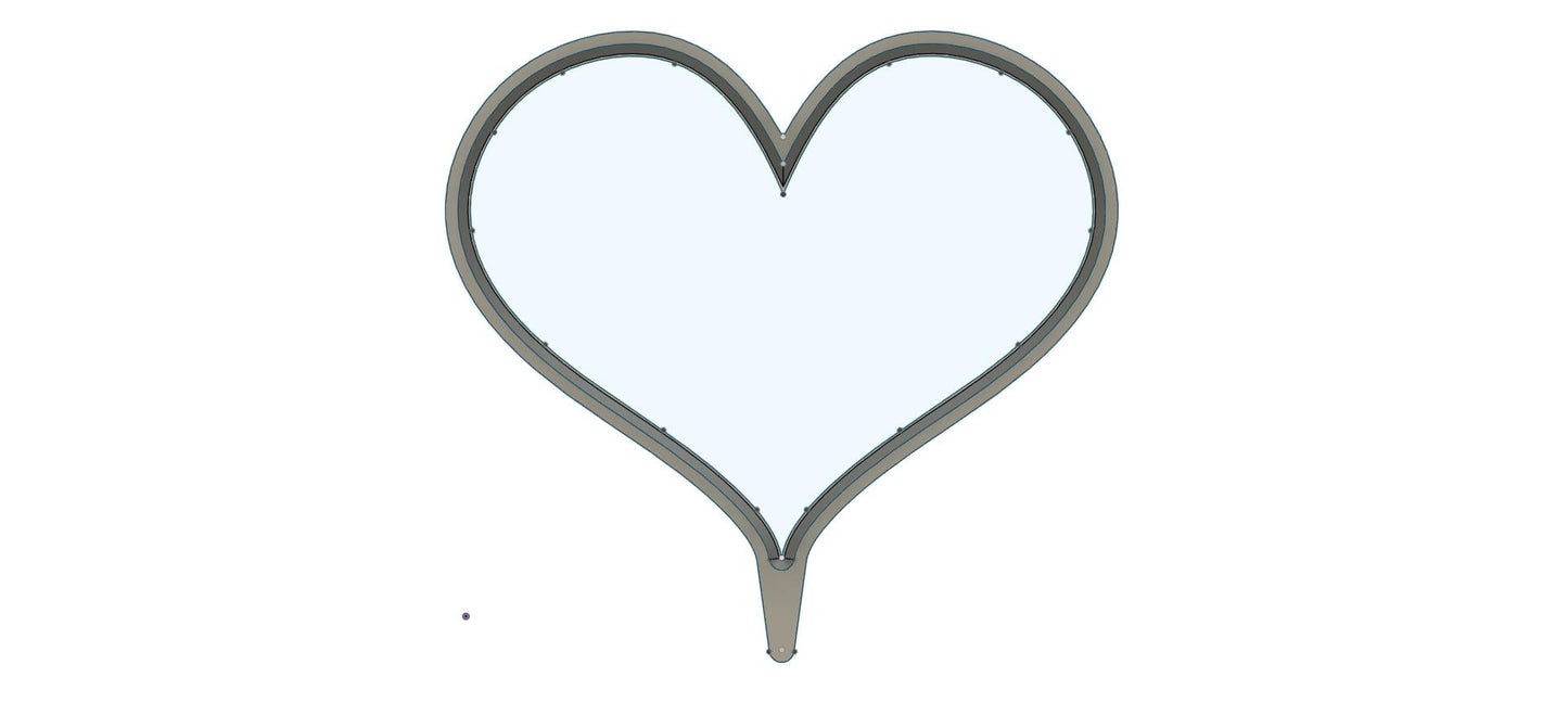CC279 - Chubby Heart Cookie/Fondant Cutter