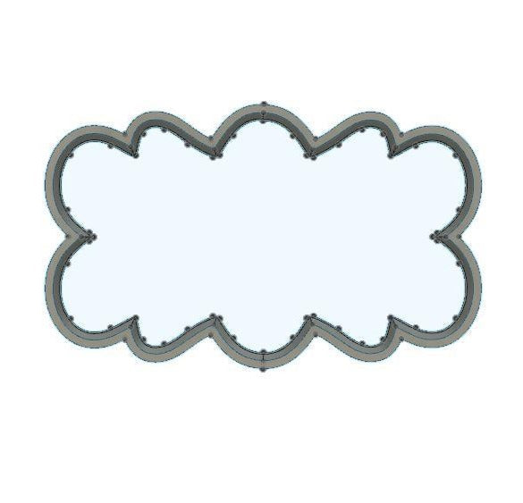 CC326 - Cloud Frame Cookie/Fondant Cutter