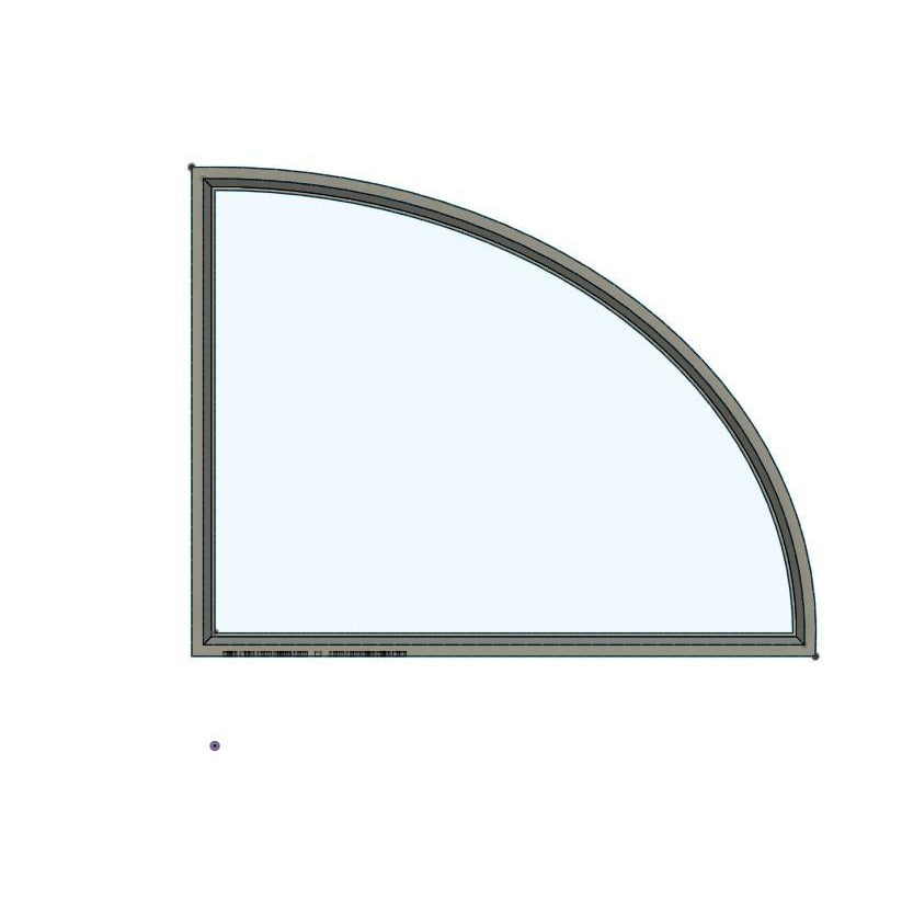 CC332 - 1/4 Ellipse Cookie/Fondant Cutter