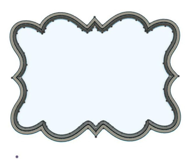 CC402 - Vintage plaque 1 Cookie/Fondant Cutter