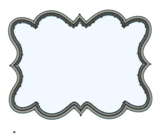 CC402 - Vintage plaque 1 Cookie/Fondant Cutter