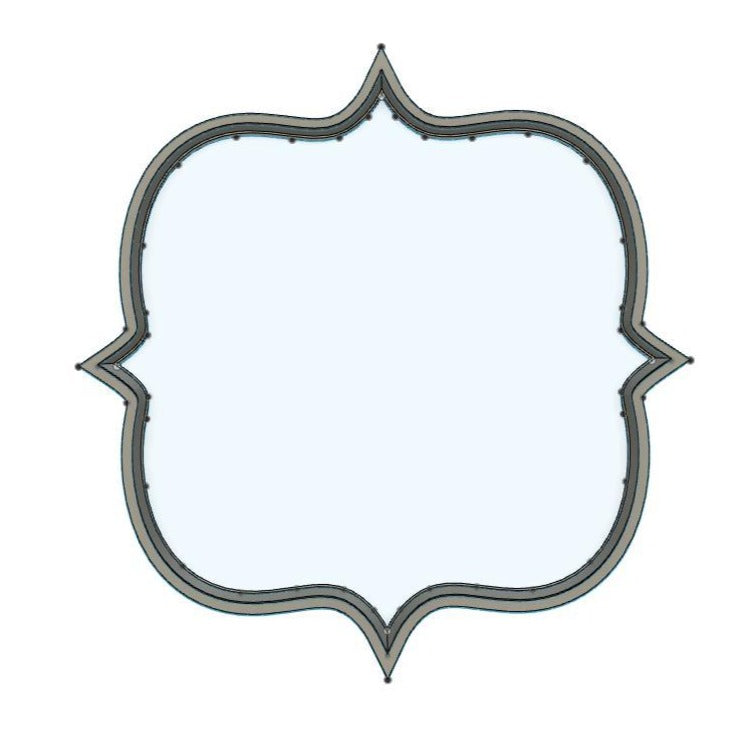 CC403 - Vintage plaque 2 Cookie/Fondant Cutter