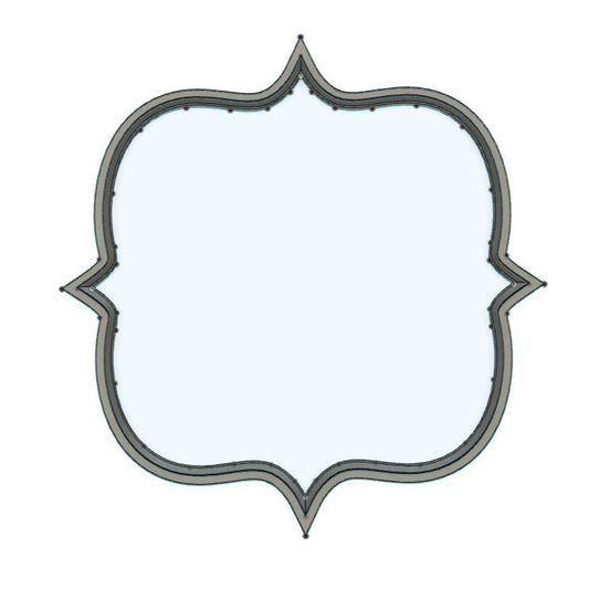 CC403 - Vintage plaque 2 Cookie/Fondant Cutter