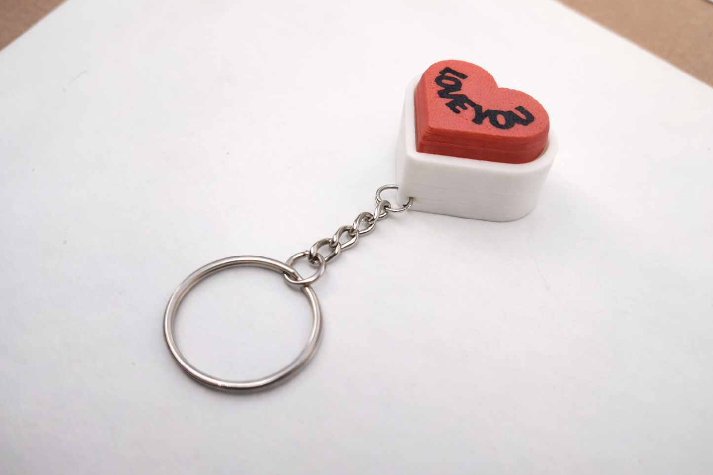 Click3D Heart with Lettering Clicker