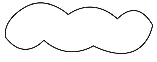 HC020 -  Cloud Hair Clip Clay Cutter