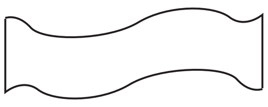 HC024 -  Banner Hair Clip Clay Cutter