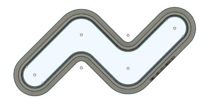 HC007 - Zig Zag Hair Clip Clay Cutter
