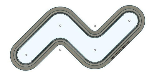 HC007 - Zig Zag Hair Clip Clay Cutter