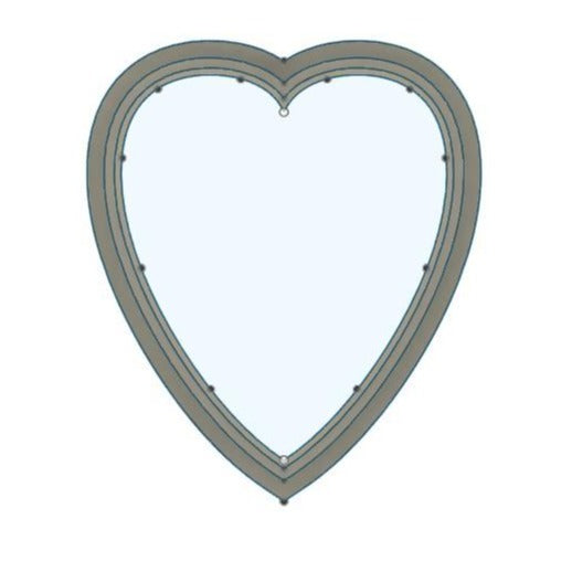 NPC018 - Skinny heart clay cutter