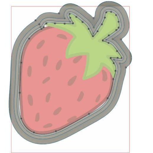 NPC122 - Strawberry clay cutter