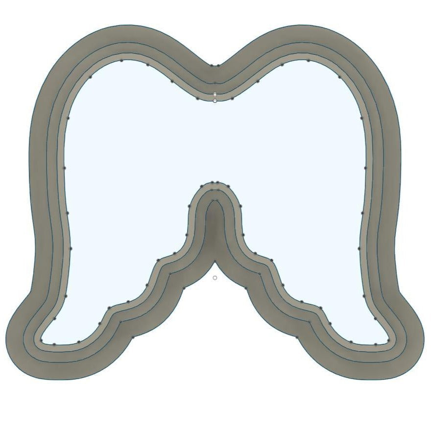 NPC129 - Angel wings clay cutter