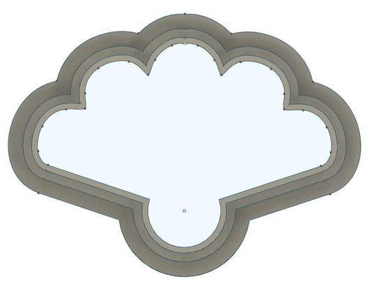 NPC135 - Floral shell clay cutter