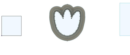 NPC0149 - Round Petal Tulip clay cutter