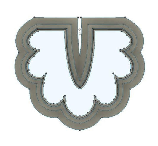 NPC184 - Half-a-flower 3 clay cutter