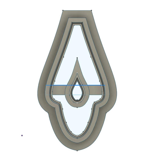 NPC190- 1920's Jewel 5 clay cutter