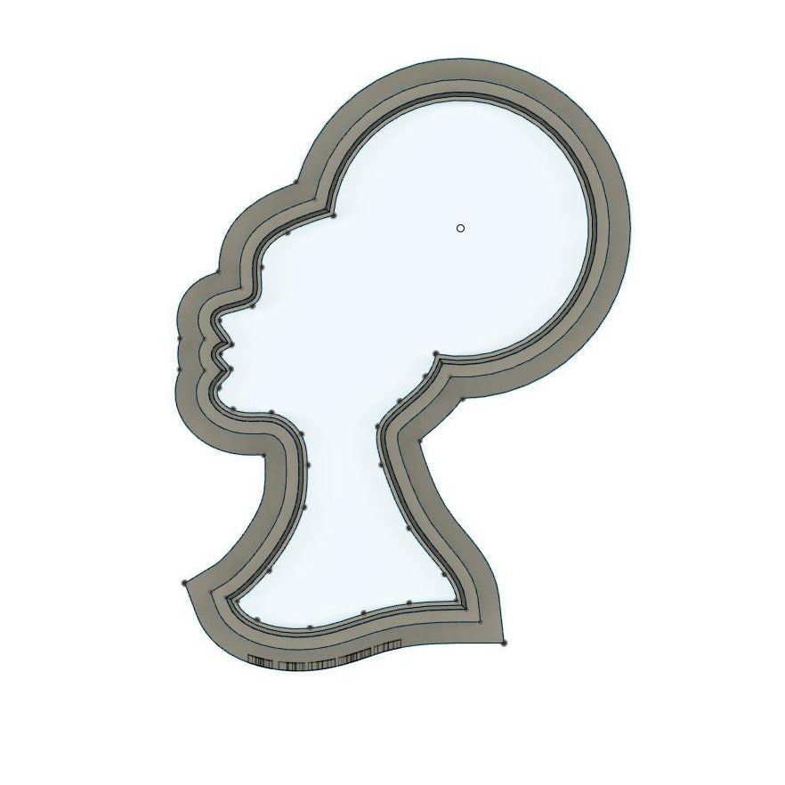 NPC205- Fiercly Femme Outline clay cutter