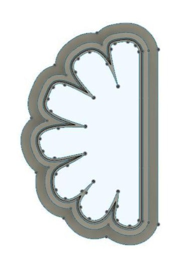 NPC209- Single Daisy clay cutter Right