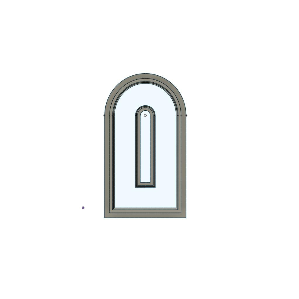 NPC229- Tall Closed Rainbow clay cutter